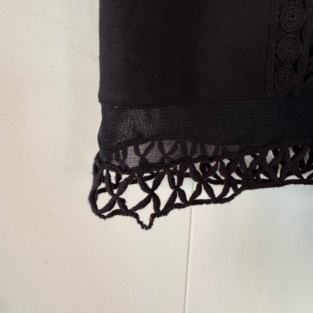 Free People Black Lace Detail Mini Dress - Picture 9 of 9